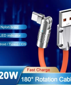 180° Rotating Fast Charge Cable