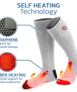 24H7WARM Detoxify Electric Dipanaskeun Graphene kaos kaki