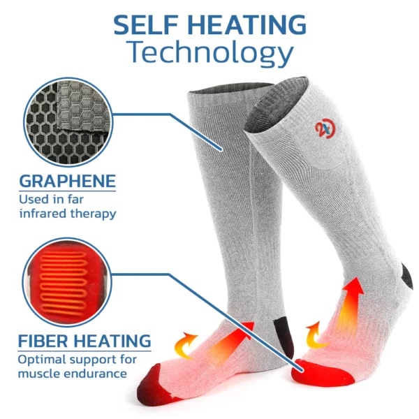 Vớ Graphene làm nóng bằng điện giải độc 24H7WARM