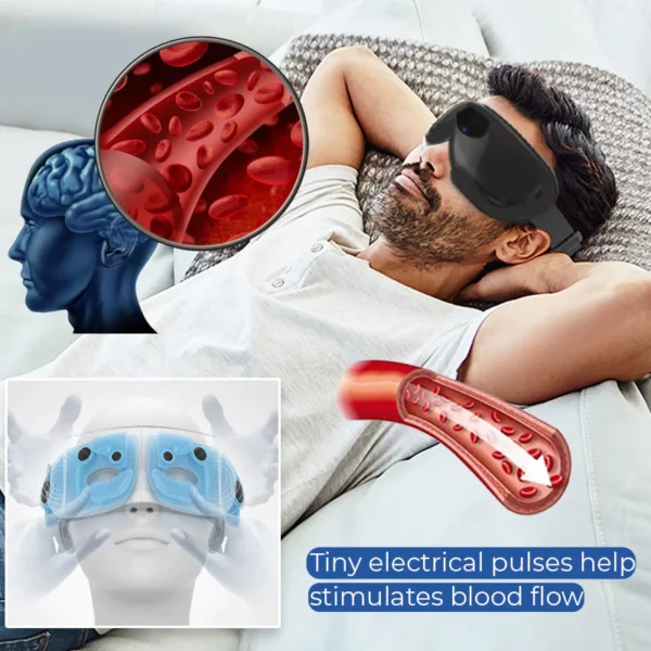 3D Microcurrent AcuMassage akių kaukė