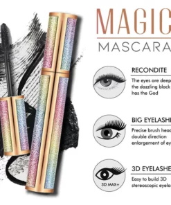 Mascara allongeant épais en fibre de soie imperméable 4D