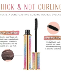 4D Waterproof Silk Fiber Thick Lengthening Mascara