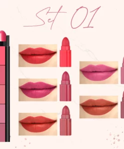 5 Warna Velvet Matte Compact Lipstick