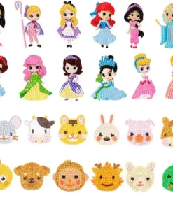 Beginners 24 PCS 5D DIY Diamond Painting Stickers Kits