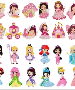 Beginners 24 PCS 5D DIY Diamond Painting Stickers Kits