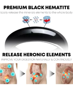 ELEA MagTherapeutic Hematite Ring