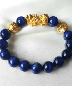FengShui Tigereye Blue Pi Xiu Bracelet