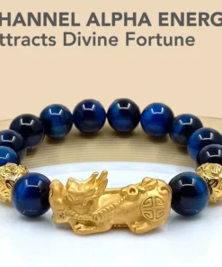 FengShui Tigereye Blue Pi Xiu Bracelet