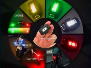 GF GOLDEN FOX Motorcycle Bike Helmet LED Lamp