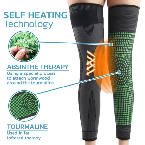 آستین زانویی خود گرم شونده تورمالین Healthyup™