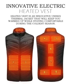 Colete aquecido elétrico inovador