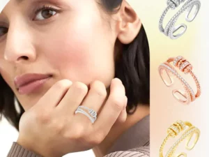 JANSIO Threanic Triple-Spin Ring