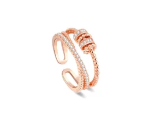 JANSIO Threanic Triple-Spin Ring