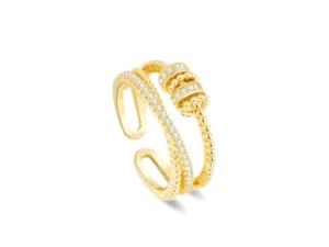 JANSIO Threanic Triple-Spin Ring