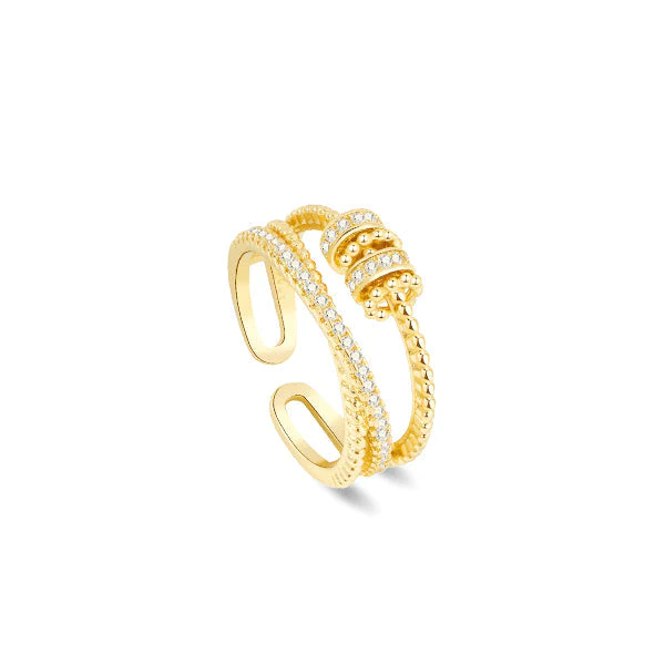 I-JANSIO Threanic Triple-Spin Ring