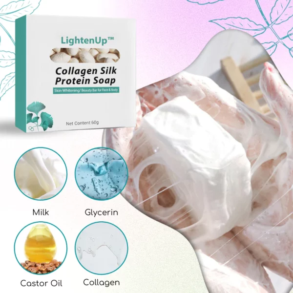 סבון חלבון LightenUp™ קולגן משי