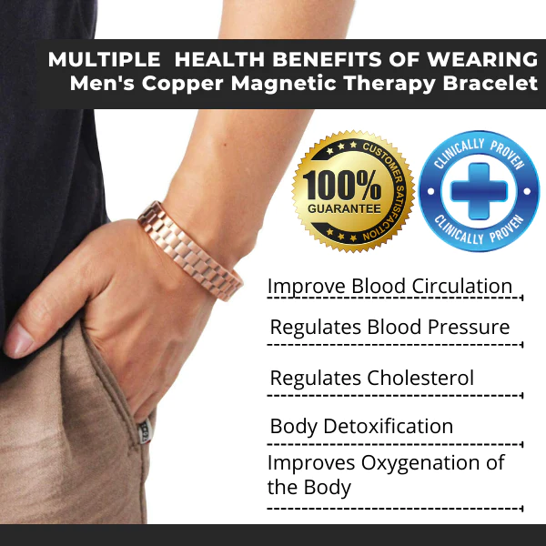 Menheal™ Pure Copper Magnetic Therapy Bracelet