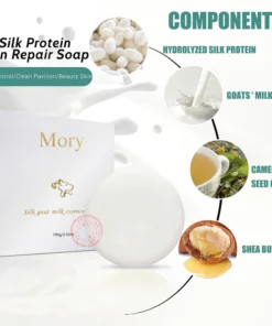 Mory Organic Silk Protein Handmade Soap For Face Body Facial
