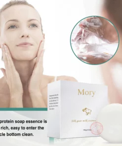 Mory Organic Silk Protein Handmade Soap For Face Body Facial