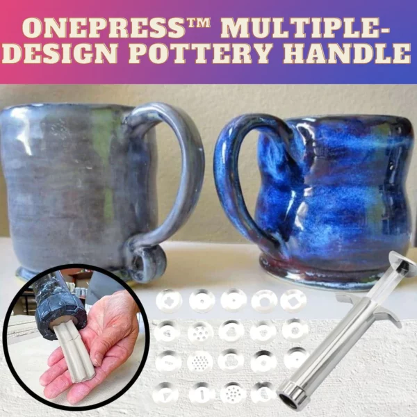 Ceramiczna rękojeść OnePress™ o wielu wzorach