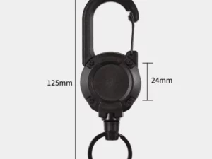 Outdoor Automatic Retractable Wire Rope Luya Tactical Keychain