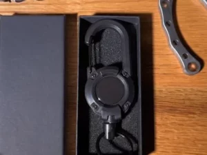 Outdoor Automatic Retractable Wire Rope Luya Tactical Keychain