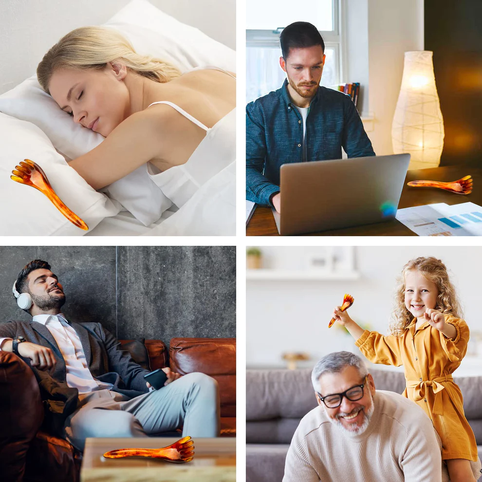 Portable Resin Relax Massager for Head-Neck and Leg