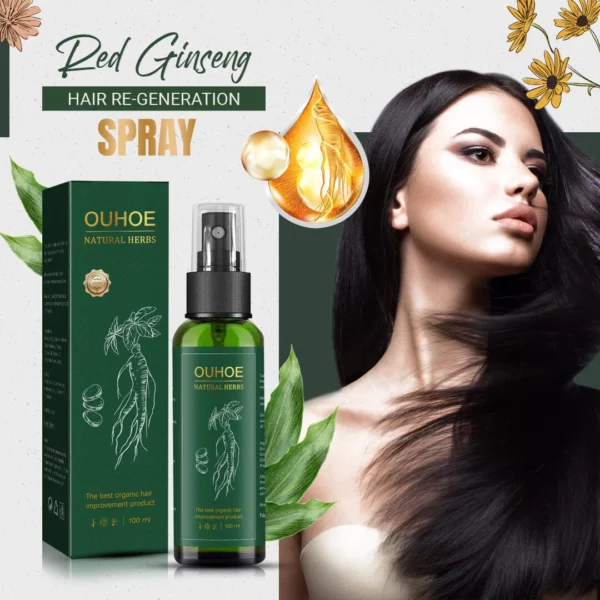 Spray regenerador para el cabello con ginseng rojo