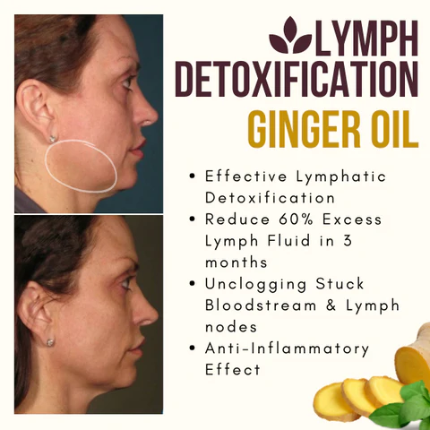 Mafuta a Ginger a RochFit ™ Lymph Detoxification