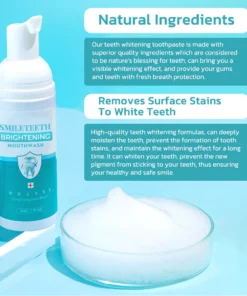 SmileTeeth Brightening Mouthwash Mousse