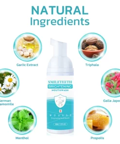 SmileTeeth Brightening Mouthwash Mousse