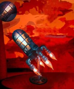Steampunk Rocket Lamp