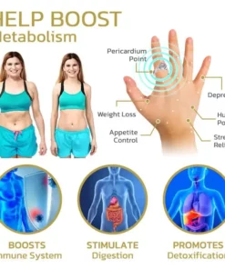 خاتم أحجار كريمة للعلاج بالأشعة تحت الحمراء البعيدة و Magentic ذو وجهين