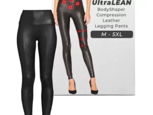 UltraLEAN BodyShaper Compression LeatherLegging Pants