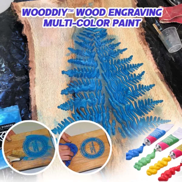 WoodDIY™ Wielokolorowa farba do grawerowania drewna