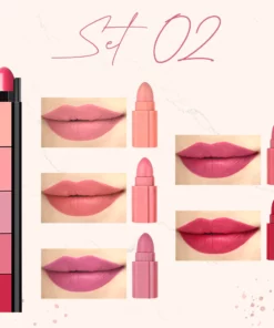5 Kleur Velvet Matte Compact Lipstick