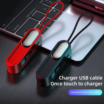 3 i 1 kort magnetisk USB-kabel