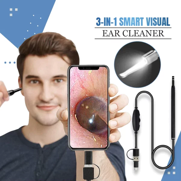 3-у-1 Smart Visual Ear Cleaner