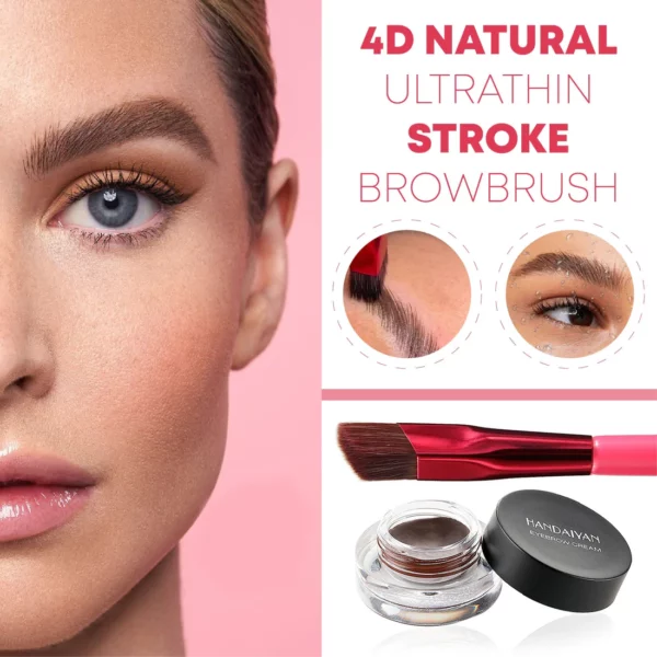 4D Natural Ultra Thin Stroke antakių šepetėlis