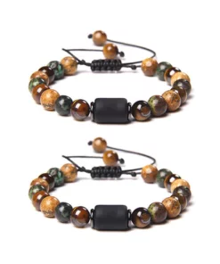 ASOLOGY TRIO TigeriteION Jasper Bracelets