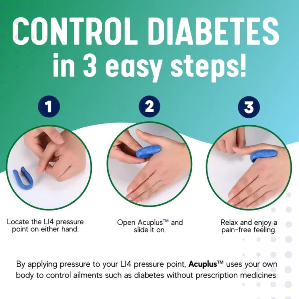 Clip para puntos de acupresión Acuplus™ Sugar Control LI4