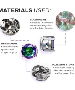 Acupuncture Lymphvity Tourmaline GalaxyEarring