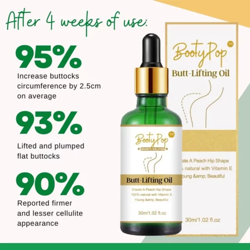 Aceite para levantar glúteos BootyPop™
