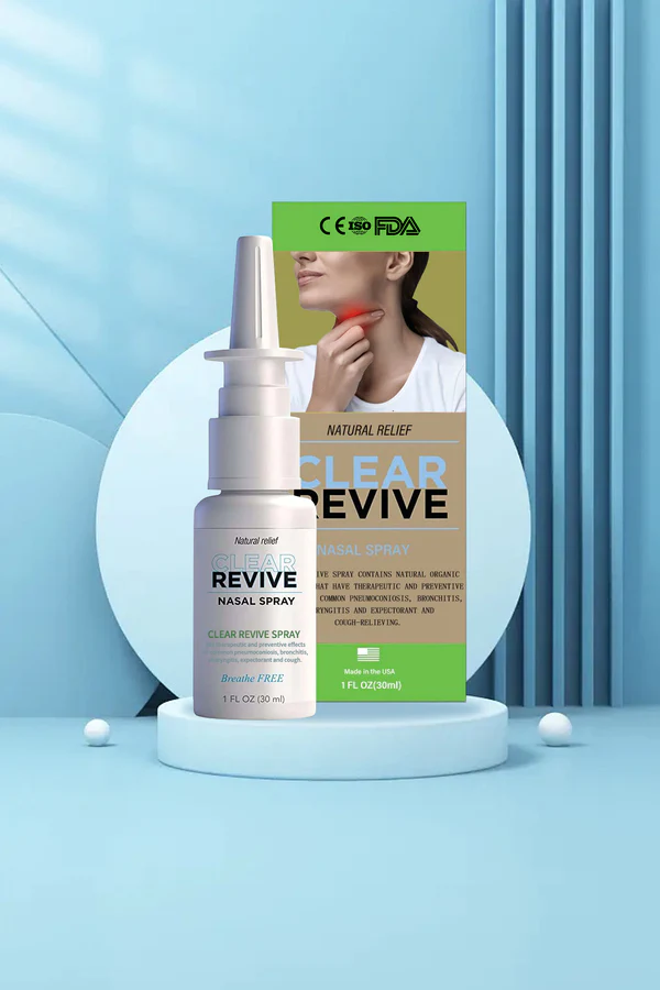 Clear Revive® Üzvi Bitki mənşəli Ağciyər Təmizləmə və Təmir Burun Spreyi PRO