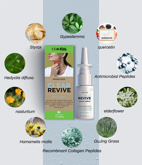 Clear Revive® Herbal Lung Cleanse & Repair Vaporisateur nasal PRO