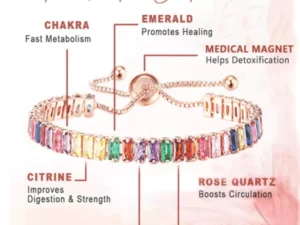 CrystalPower™ Lymph Drainage Magnetic Tourmaline Bracelet
