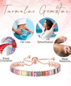 CrystalPower™ Lymph Drainage Magnetic Tourmaline Bracelet