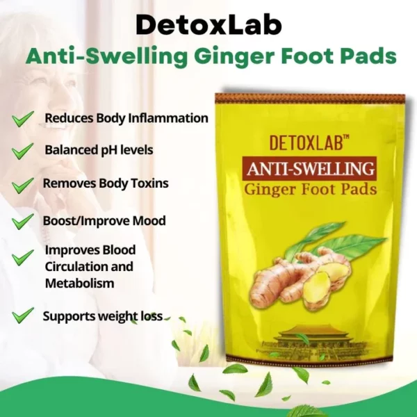 DetoxLab™ Anti-Schwellungs-Ingwer-Fußpads