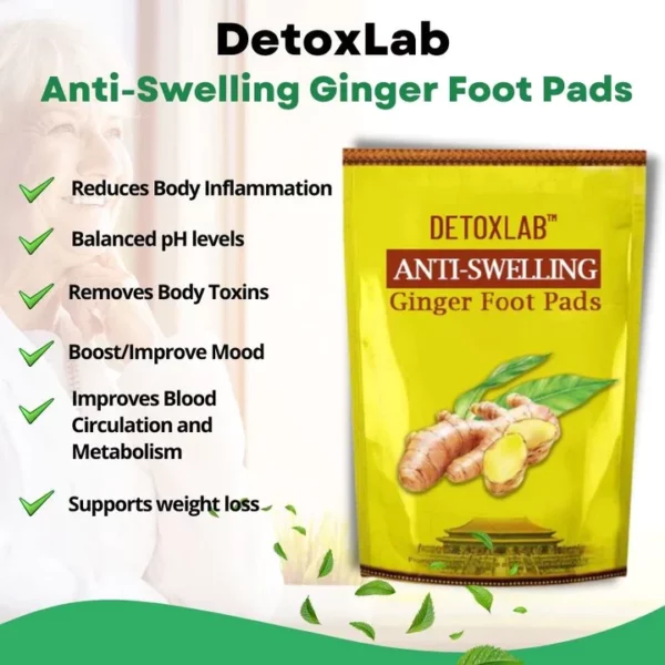 DetoxLab ™ Anti-Rurupe Ginger Foot Pads