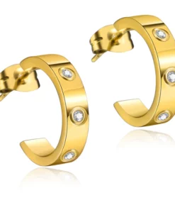 Dorina EarAcupressure Magnetherapy Detoxi Earrings-Love